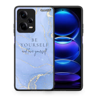 Thumbnail for Θήκη Xiaomi Redmi Note 12 Pro 5G Be Yourself από τη Smartfits με σχέδιο στο πίσω μέρος και μαύρο περίβλημα | Xiaomi Redmi Note 12 Pro 5G Be Yourself Case with Colorful Back and Black Bezels