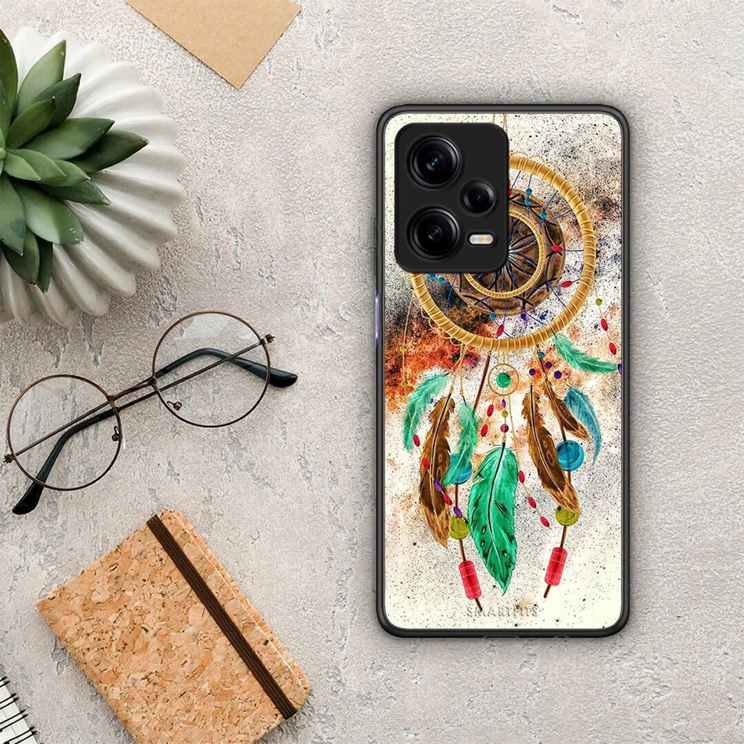 Θήκη Xiaomi Redmi Note 12 Pro 5G Boho DreamCatcher από τη Smartfits με σχέδιο στο πίσω μέρος και μαύρο περίβλημα | Xiaomi Redmi Note 12 Pro 5G Boho DreamCatcher Case with Colorful Back and Black Bezels