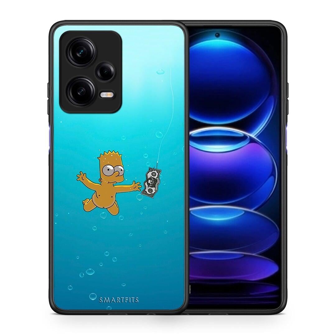 Θήκη Xiaomi Redmi Note 12 Pro 5G Chasing Money από τη Smartfits με σχέδιο στο πίσω μέρος και μαύρο περίβλημα | Xiaomi Redmi Note 12 Pro 5G Chasing Money Case with Colorful Back and Black Bezels