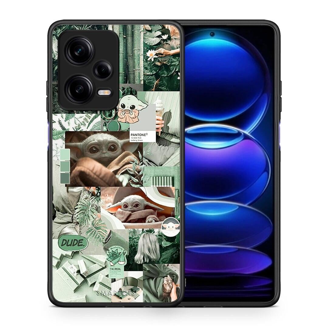 Θήκη Xiaomi Redmi Note 12 Pro 5G Collage Dude από τη Smartfits με σχέδιο στο πίσω μέρος και μαύρο περίβλημα | Xiaomi Redmi Note 12 Pro 5G Collage Dude Case with Colorful Back and Black Bezels