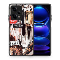 Thumbnail for Θήκη Xiaomi Redmi Note 12 Pro 5G Collage Fashion από τη Smartfits με σχέδιο στο πίσω μέρος και μαύρο περίβλημα | Xiaomi Redmi Note 12 Pro 5G Collage Fashion Case with Colorful Back and Black Bezels