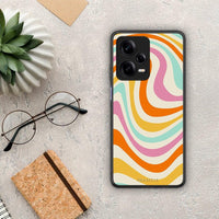 Thumbnail for Θήκη Xiaomi Redmi Note 12 Pro 5G Colourful Waves από τη Smartfits με σχέδιο στο πίσω μέρος και μαύρο περίβλημα | Xiaomi Redmi Note 12 Pro 5G Colourful Waves Case with Colorful Back and Black Bezels