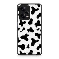 Thumbnail for Θήκη Xiaomi Redmi Note 12 Pro 5G Cow Print από τη Smartfits με σχέδιο στο πίσω μέρος και μαύρο περίβλημα | Xiaomi Redmi Note 12 Pro 5G Cow Print Case with Colorful Back and Black Bezels