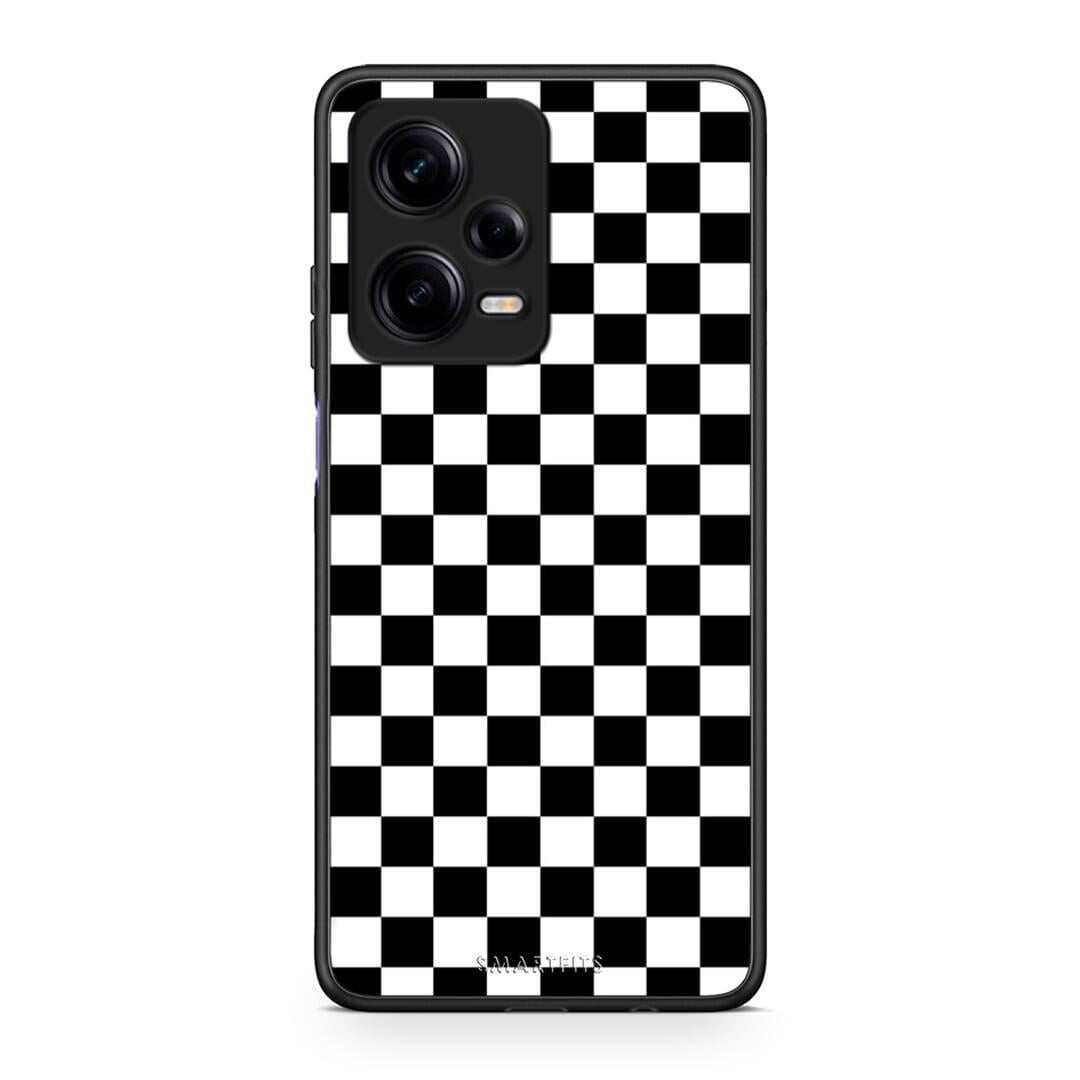 Θήκη Xiaomi Redmi Note 12 Pro 5G Geometric Squares από τη Smartfits με σχέδιο στο πίσω μέρος και μαύρο περίβλημα | Xiaomi Redmi Note 12 Pro 5G Geometric Squares Case with Colorful Back and Black Bezels