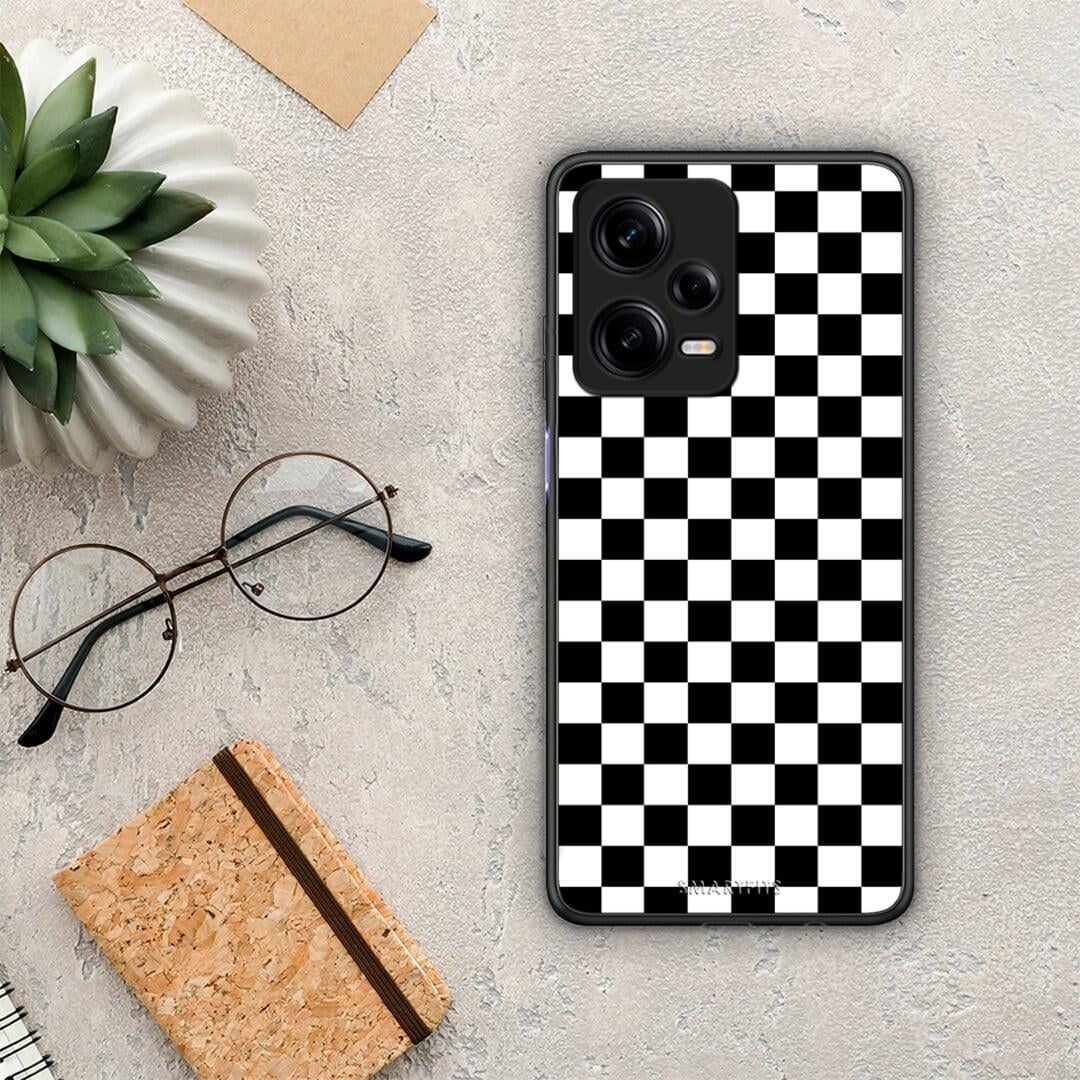 Θήκη Xiaomi Redmi Note 12 Pro 5G Geometric Squares από τη Smartfits με σχέδιο στο πίσω μέρος και μαύρο περίβλημα | Xiaomi Redmi Note 12 Pro 5G Geometric Squares Case with Colorful Back and Black Bezels