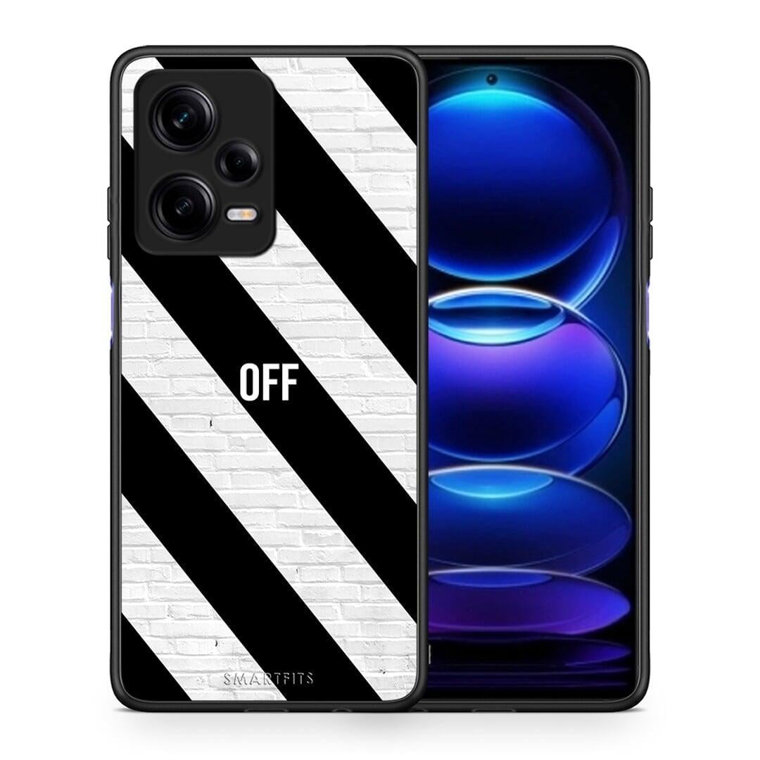 Θήκη Xiaomi Redmi Note 12 Pro 5G Get Off από τη Smartfits με σχέδιο στο πίσω μέρος και μαύρο περίβλημα | Xiaomi Redmi Note 12 Pro 5G Get Off Case with Colorful Back and Black Bezels