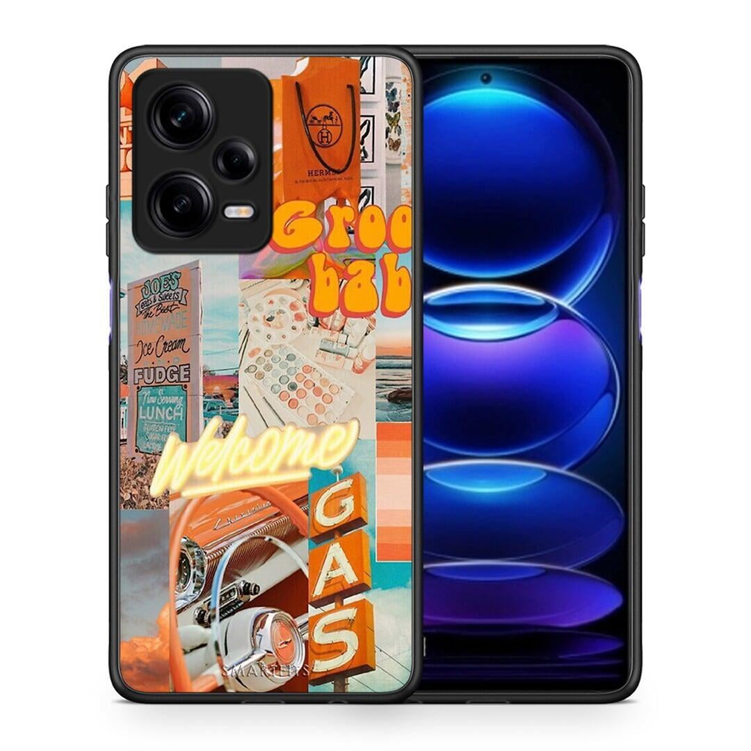 Θήκη Xiaomi Redmi Note 12 Pro 5G Groovy Babe από τη Smartfits με σχέδιο στο πίσω μέρος και μαύρο περίβλημα | Xiaomi Redmi Note 12 Pro 5G Groovy Babe Case with Colorful Back and Black Bezels