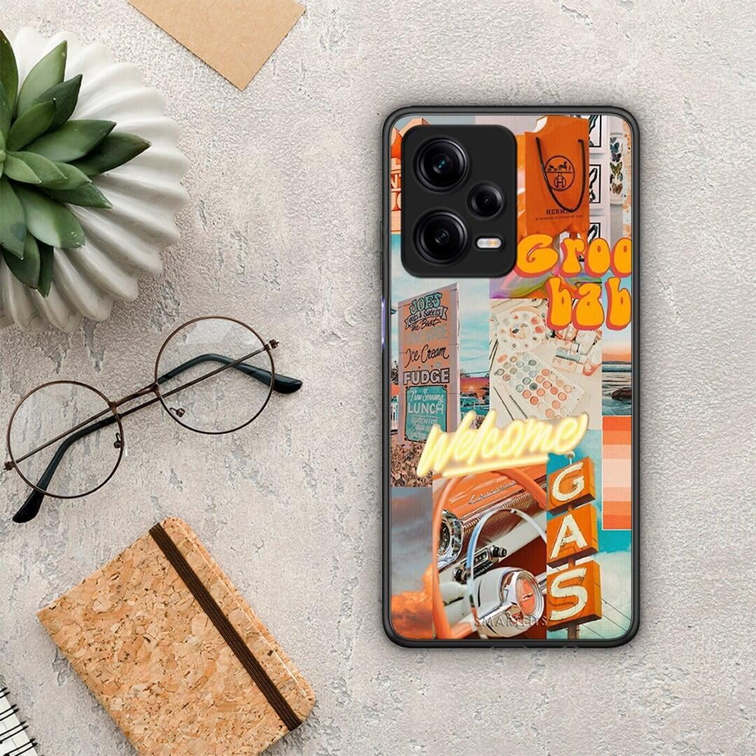 Θήκη Xiaomi Redmi Note 12 Pro 5G Groovy Babe από τη Smartfits με σχέδιο στο πίσω μέρος και μαύρο περίβλημα | Xiaomi Redmi Note 12 Pro 5G Groovy Babe Case with Colorful Back and Black Bezels