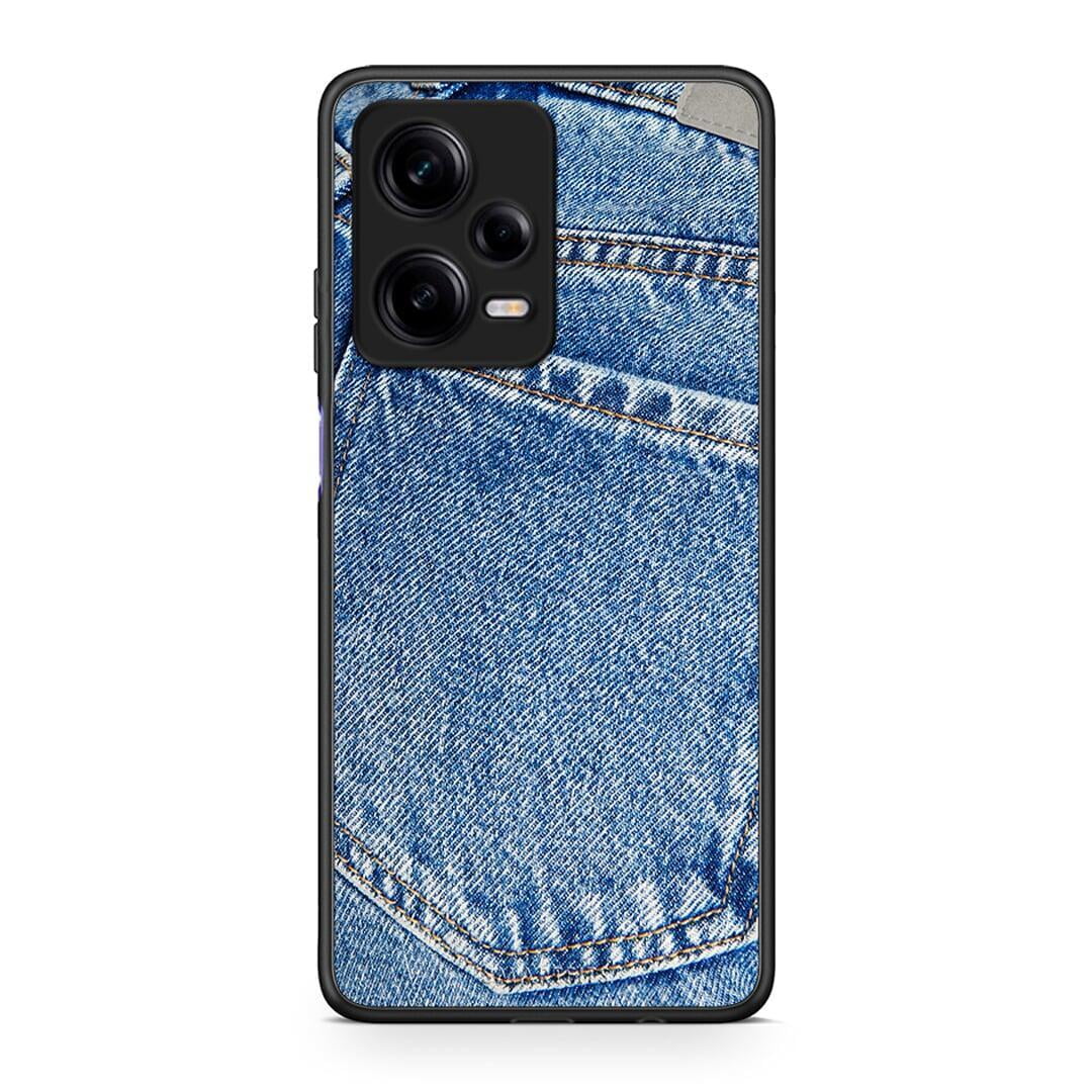 Θήκη Xiaomi Redmi Note 12 Pro 5G Jeans Pocket από τη Smartfits με σχέδιο στο πίσω μέρος και μαύρο περίβλημα | Xiaomi Redmi Note 12 Pro 5G Jeans Pocket Case with Colorful Back and Black Bezels