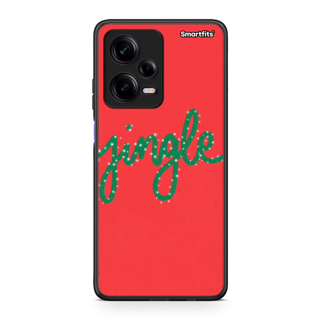 Θήκη Xiaomi Redmi Note 12 Pro 5G Jingle Xmas από τη Smartfits με σχέδιο στο πίσω μέρος και μαύρο περίβλημα | Xiaomi Redmi Note 12 Pro 5G Jingle Xmas Case with Colorful Back and Black Bezels