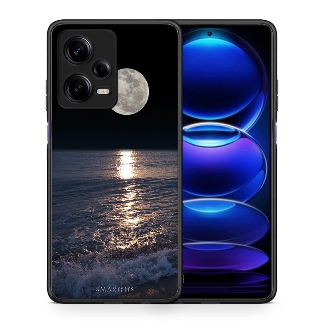 Θήκη Xiaomi Redmi Note 12 Pro 5G Landscape Moon από τη Smartfits με σχέδιο στο πίσω μέρος και μαύρο περίβλημα | Xiaomi Redmi Note 12 Pro 5G Landscape Moon Case with Colorful Back and Black Bezels