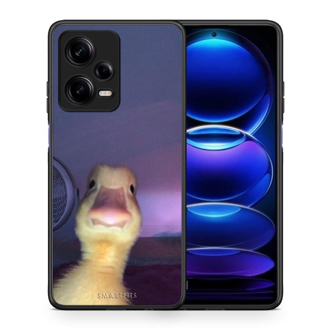 Θήκη Xiaomi Redmi Note 12 Pro 5G Meme Duck από τη Smartfits με σχέδιο στο πίσω μέρος και μαύρο περίβλημα | Xiaomi Redmi Note 12 Pro 5G Meme Duck Case with Colorful Back and Black Bezels