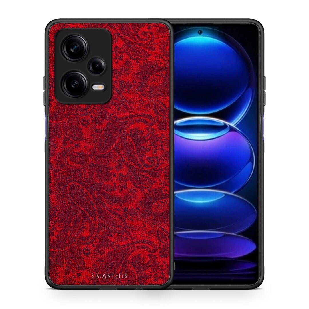 Θήκη Xiaomi Redmi Note 12 Pro 5G Paisley Cashmere από τη Smartfits με σχέδιο στο πίσω μέρος και μαύρο περίβλημα | Xiaomi Redmi Note 12 Pro 5G Paisley Cashmere Case with Colorful Back and Black Bezels