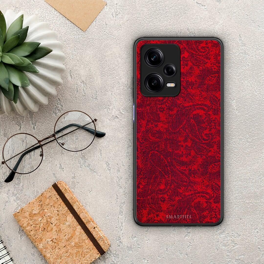 Θήκη Xiaomi Redmi Note 12 Pro 5G Paisley Cashmere από τη Smartfits με σχέδιο στο πίσω μέρος και μαύρο περίβλημα | Xiaomi Redmi Note 12 Pro 5G Paisley Cashmere Case with Colorful Back and Black Bezels