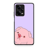 Thumbnail for Θήκη Xiaomi Redmi Note 12 Pro 5G Pig Love 2 από τη Smartfits με σχέδιο στο πίσω μέρος και μαύρο περίβλημα | Xiaomi Redmi Note 12 Pro 5G Pig Love 2 Case with Colorful Back and Black Bezels