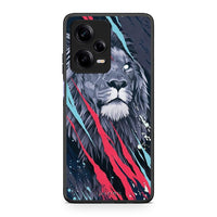 Thumbnail for Θήκη Xiaomi Redmi Note 12 Pro 5G PopArt Lion Designer από τη Smartfits με σχέδιο στο πίσω μέρος και μαύρο περίβλημα | Xiaomi Redmi Note 12 Pro 5G PopArt Lion Designer Case with Colorful Back and Black Bezels