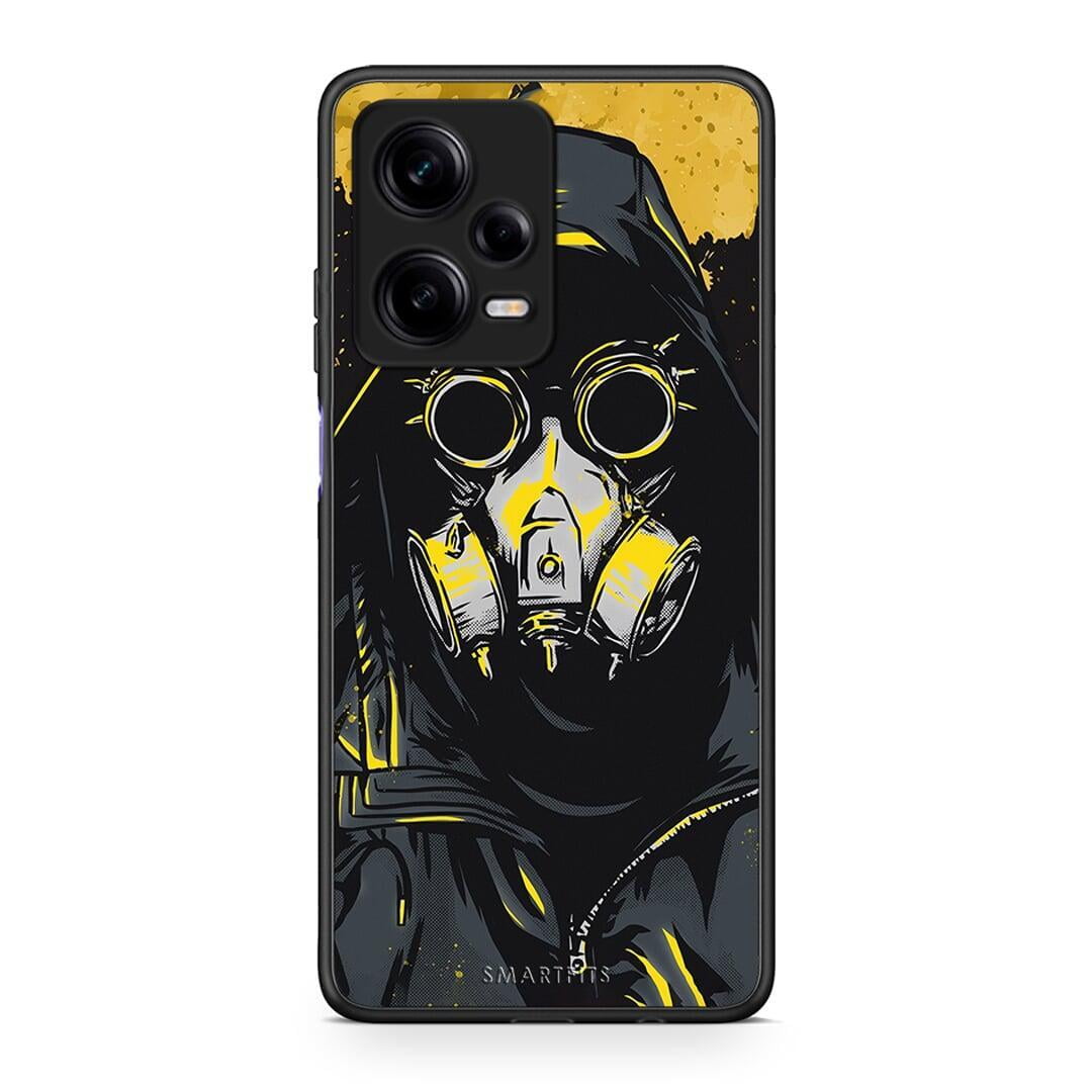 Θήκη Xiaomi Redmi Note 12 Pro 5G PopArt Mask από τη Smartfits με σχέδιο στο πίσω μέρος και μαύρο περίβλημα | Xiaomi Redmi Note 12 Pro 5G PopArt Mask Case with Colorful Back and Black Bezels