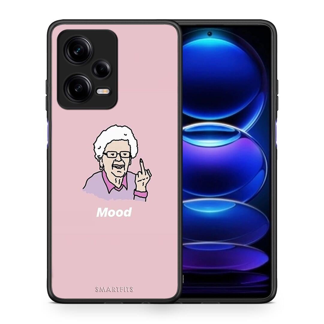 Θήκη Xiaomi Redmi Note 12 Pro 5G PopArt Mood από τη Smartfits με σχέδιο στο πίσω μέρος και μαύρο περίβλημα | Xiaomi Redmi Note 12 Pro 5G PopArt Mood Case with Colorful Back and Black Bezels