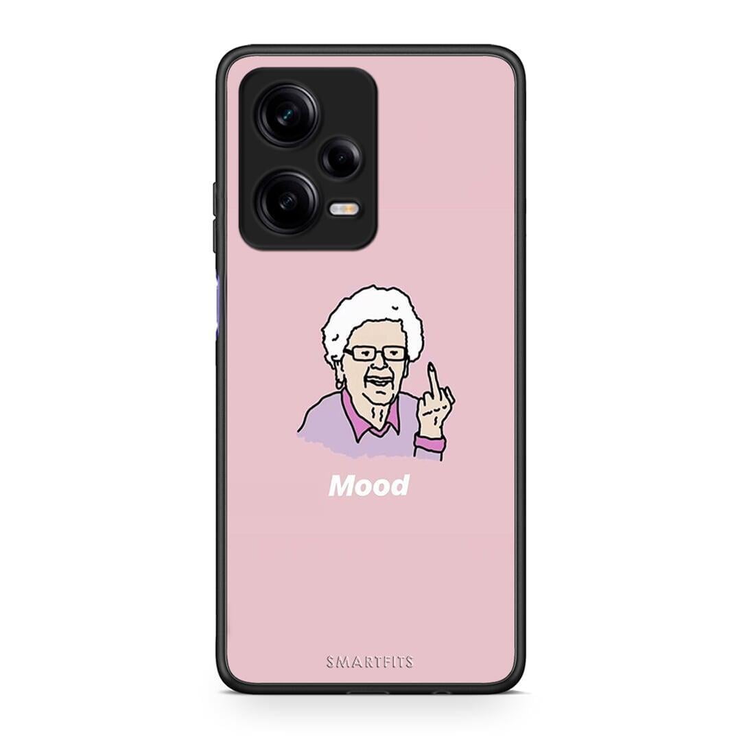 Θήκη Xiaomi Redmi Note 12 Pro 5G PopArt Mood από τη Smartfits με σχέδιο στο πίσω μέρος και μαύρο περίβλημα | Xiaomi Redmi Note 12 Pro 5G PopArt Mood Case with Colorful Back and Black Bezels