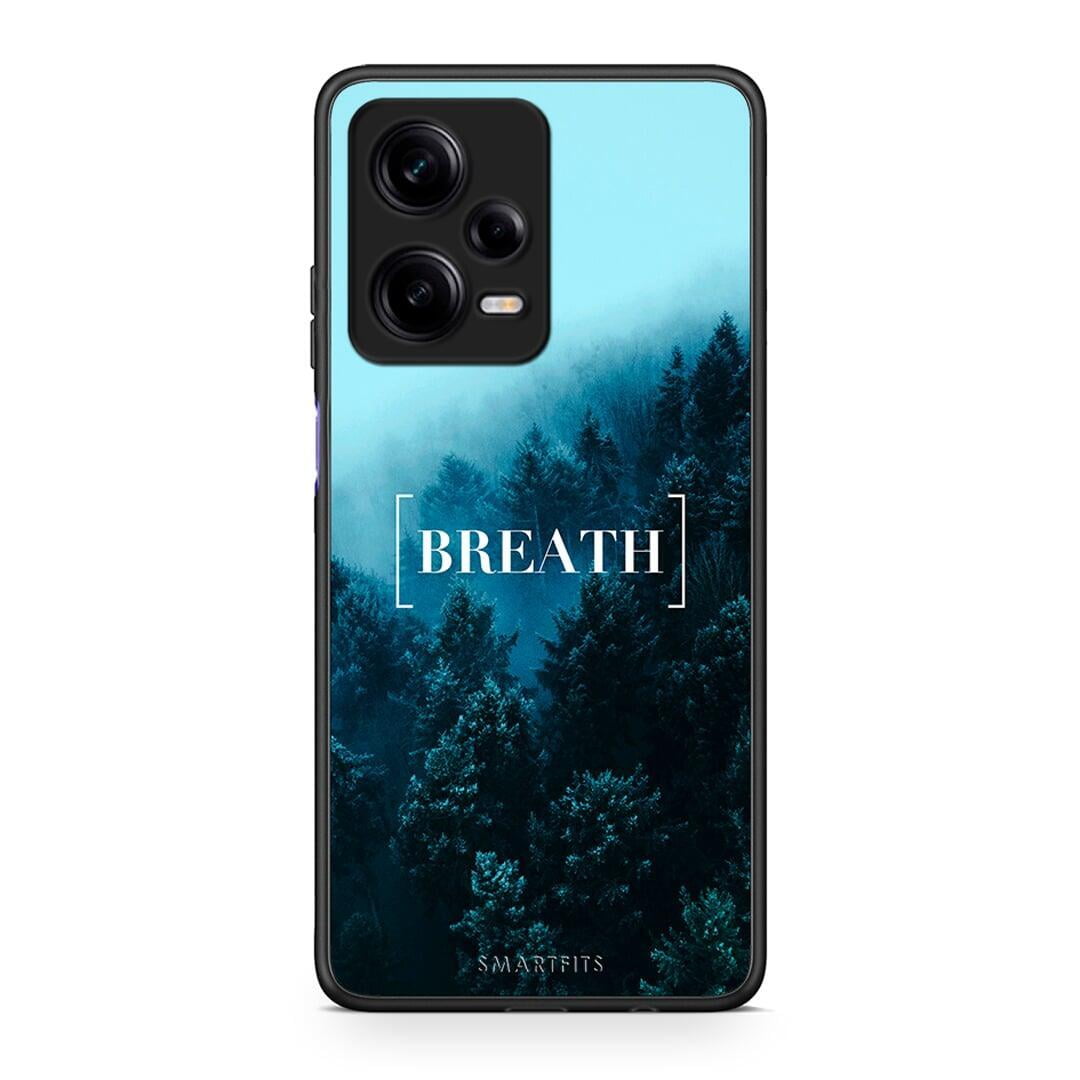 Θήκη Xiaomi Redmi Note 12 Pro 5G Quote Breath από τη Smartfits με σχέδιο στο πίσω μέρος και μαύρο περίβλημα | Xiaomi Redmi Note 12 Pro 5G Quote Breath Case with Colorful Back and Black Bezels