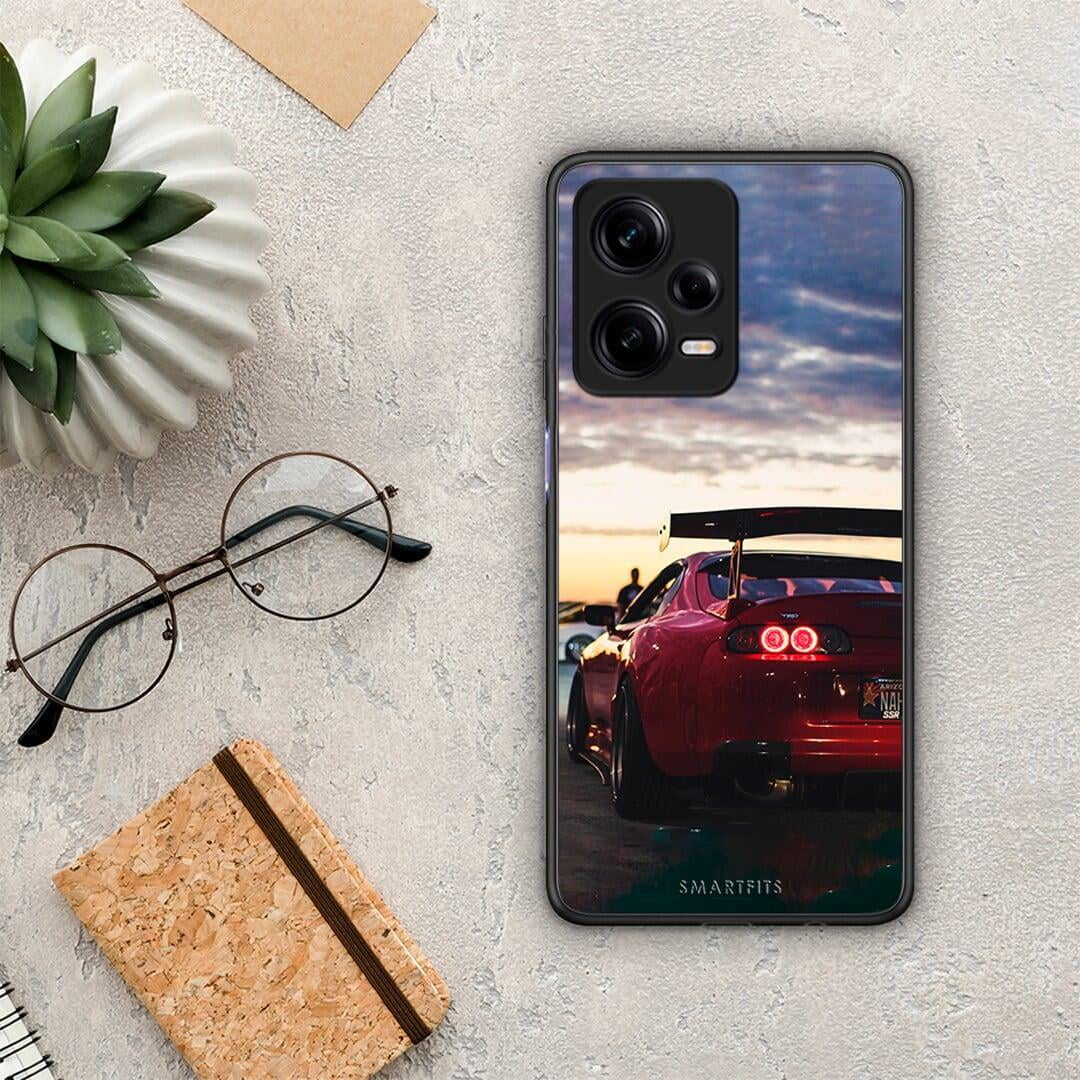 Θήκη Xiaomi Redmi Note 12 Pro 5G Racing Supra από τη Smartfits με σχέδιο στο πίσω μέρος και μαύρο περίβλημα | Xiaomi Redmi Note 12 Pro 5G Racing Supra Case with Colorful Back and Black Bezels