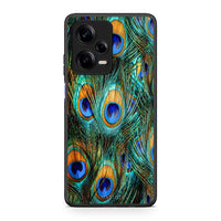 Thumbnail for Θήκη Xiaomi Redmi Note 12 Pro 5G Real Peacock Feathers από τη Smartfits με σχέδιο στο πίσω μέρος και μαύρο περίβλημα | Xiaomi Redmi Note 12 Pro 5G Real Peacock Feathers Case with Colorful Back and Black Bezels