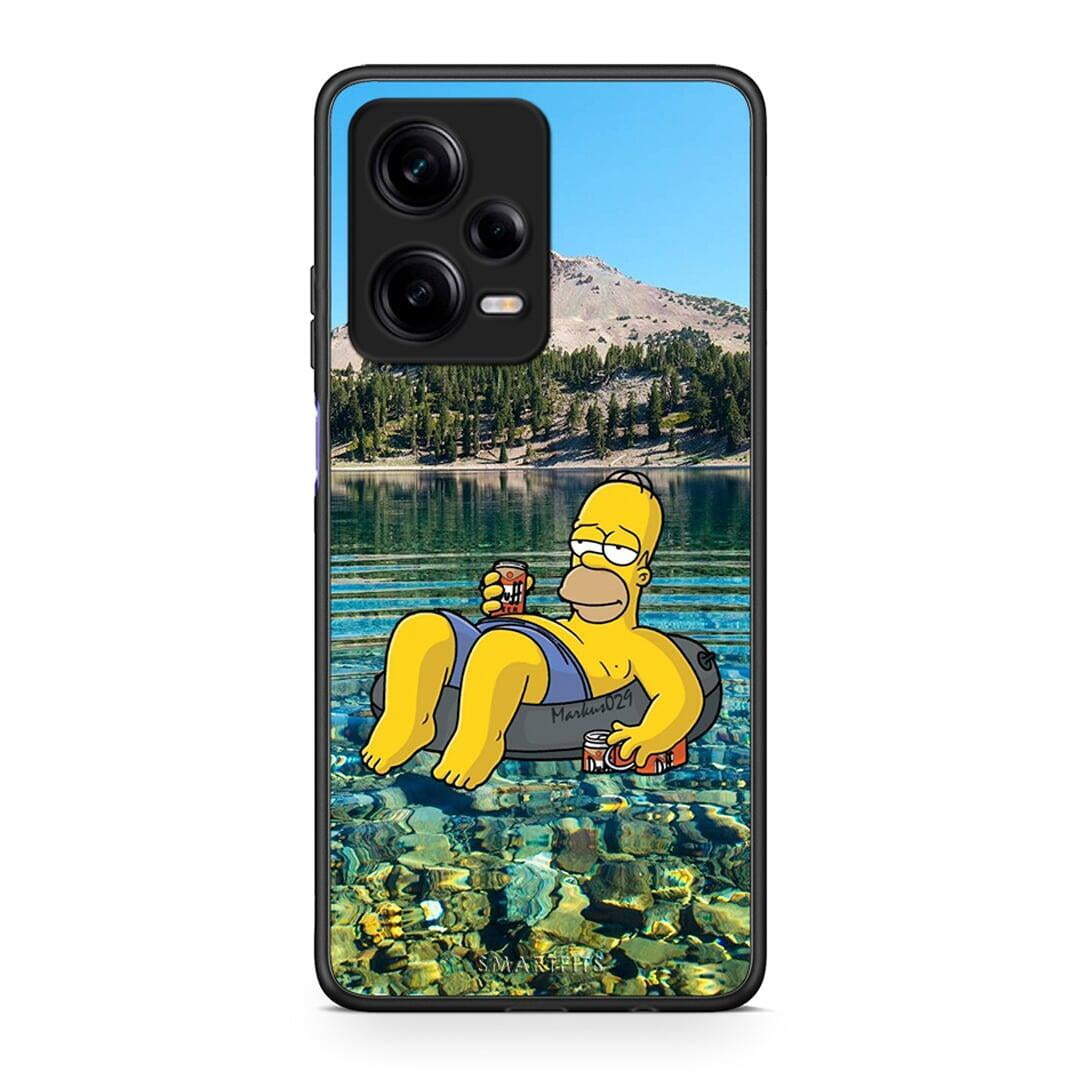 Θήκη Xiaomi Redmi Note 12 Pro 5G Summer Happiness από τη Smartfits με σχέδιο στο πίσω μέρος και μαύρο περίβλημα | Xiaomi Redmi Note 12 Pro 5G Summer Happiness Case with Colorful Back and Black Bezels