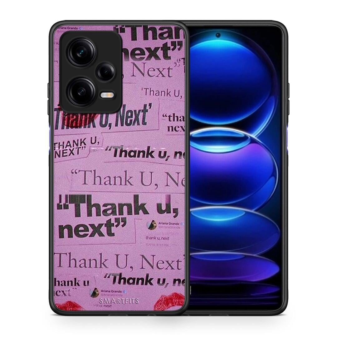 Θήκη Xiaomi Redmi Note 12 Pro 5G Thank You Next από τη Smartfits με σχέδιο στο πίσω μέρος και μαύρο περίβλημα | Xiaomi Redmi Note 12 Pro 5G Thank You Next Case with Colorful Back and Black Bezels