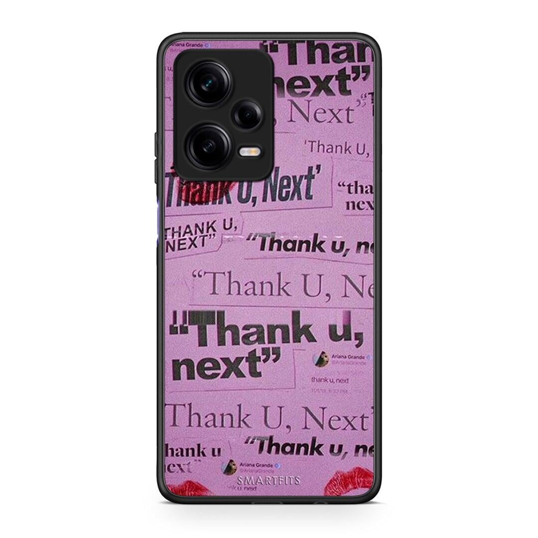 Θήκη Xiaomi Redmi Note 12 Pro 5G Thank You Next από τη Smartfits με σχέδιο στο πίσω μέρος και μαύρο περίβλημα | Xiaomi Redmi Note 12 Pro 5G Thank You Next Case with Colorful Back and Black Bezels