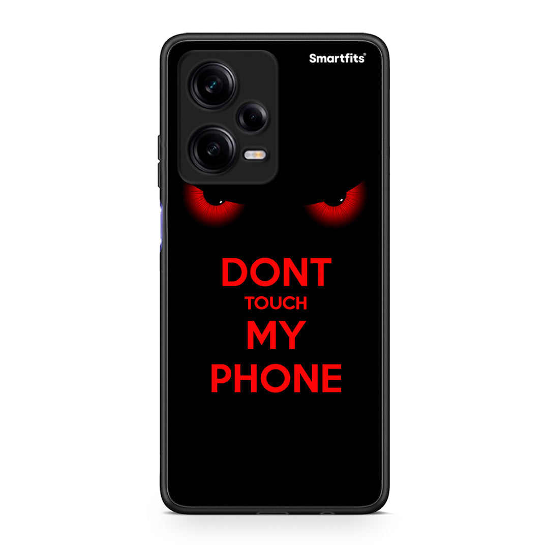 Θήκη Xiaomi Redmi Note 12 Pro 5G Touch My Phone από τη Smartfits με σχέδιο στο πίσω μέρος και μαύρο περίβλημα | Xiaomi Redmi Note 12 Pro 5G Touch My Phone Case with Colorful Back and Black Bezels