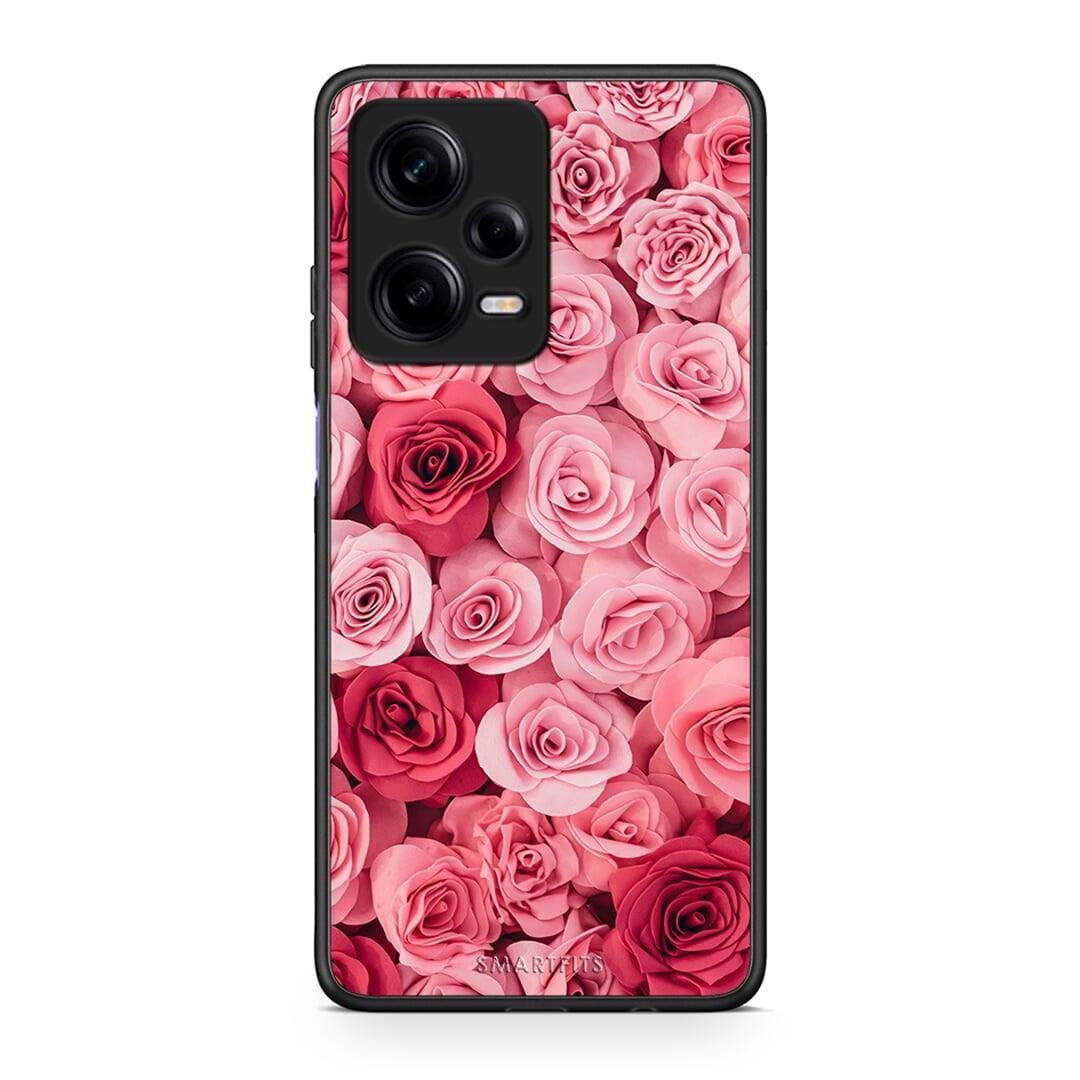 Θήκη Xiaomi Redmi Note 12 Pro 5G Valentine RoseGarden από τη Smartfits με σχέδιο στο πίσω μέρος και μαύρο περίβλημα | Xiaomi Redmi Note 12 Pro 5G Valentine RoseGarden Case with Colorful Back and Black Bezels