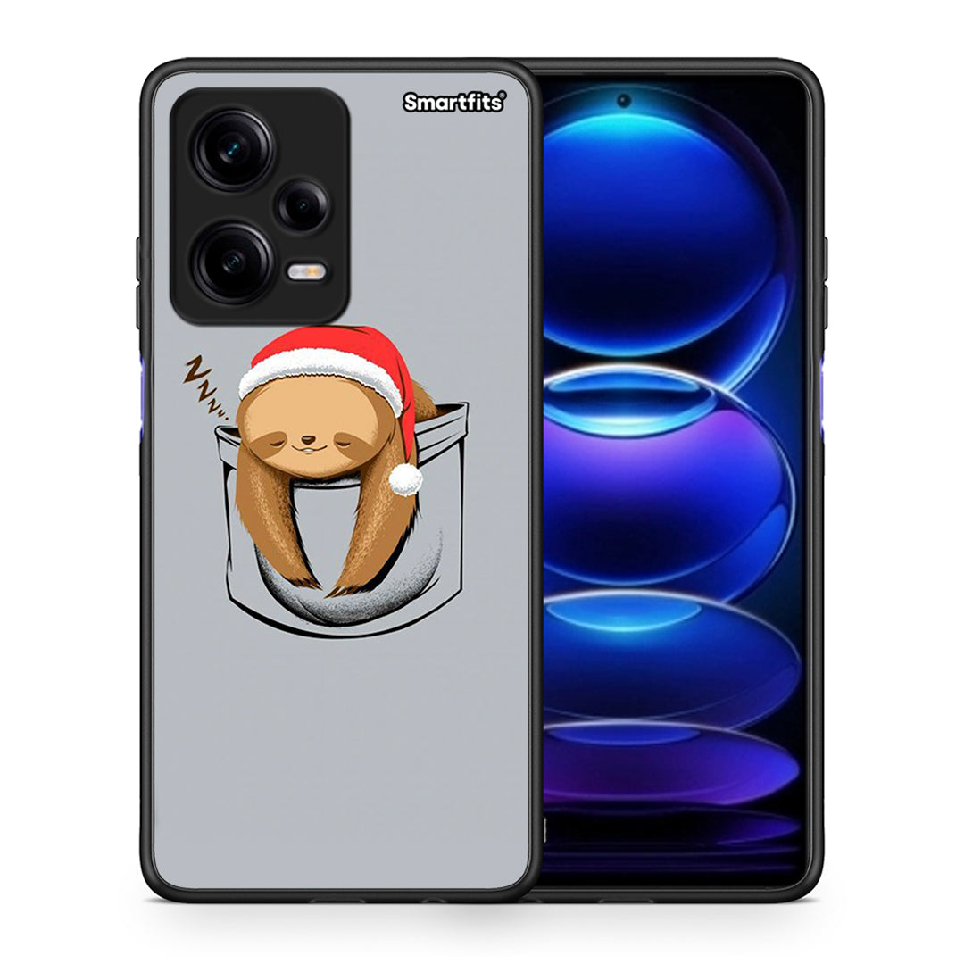 Θήκη Xiaomi Redmi Note 12 Pro 5G Xmas Zzzz από τη Smartfits με σχέδιο στο πίσω μέρος και μαύρο περίβλημα | Xiaomi Redmi Note 12 Pro 5G Xmas Zzzz Case with Colorful Back and Black Bezels