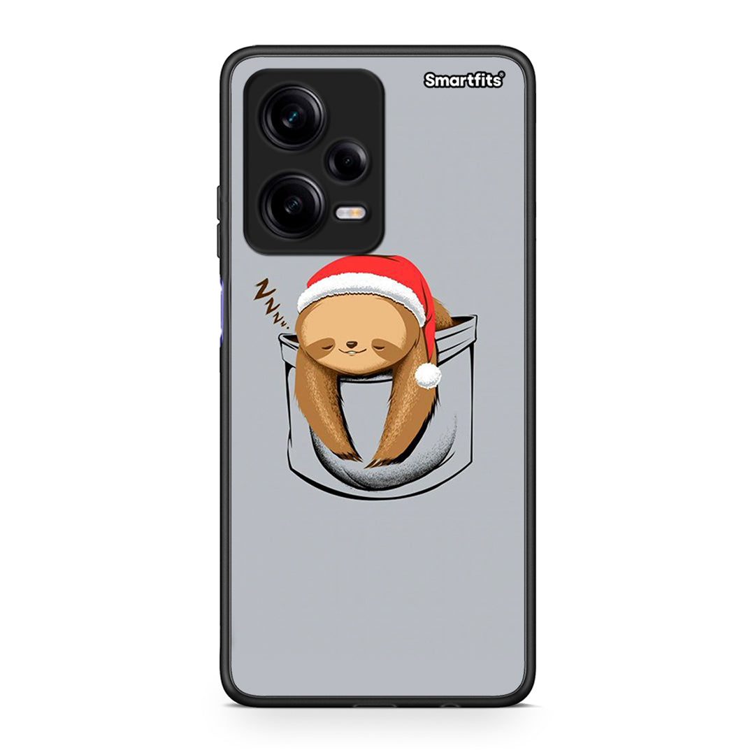 Θήκη Xiaomi Redmi Note 12 Pro 5G Xmas Zzzz από τη Smartfits με σχέδιο στο πίσω μέρος και μαύρο περίβλημα | Xiaomi Redmi Note 12 Pro 5G Xmas Zzzz Case with Colorful Back and Black Bezels