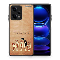Thumbnail for Θήκη Xiaomi Redmi Note 12 Pro 5G You Go Girl από τη Smartfits με σχέδιο στο πίσω μέρος και μαύρο περίβλημα | Xiaomi Redmi Note 12 Pro 5G You Go Girl Case with Colorful Back and Black Bezels