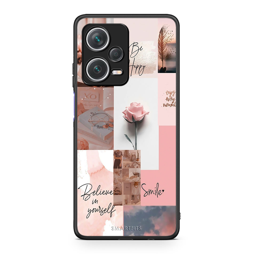 Xiaomi Redmi Note 12 Pro+ / 12 Pro Discovery Aesthetic Collage θήκη από τη Smartfits με σχέδιο στο πίσω μέρος και μαύρο περίβλημα | Smartphone case with colorful back and black bezels by Smartfits