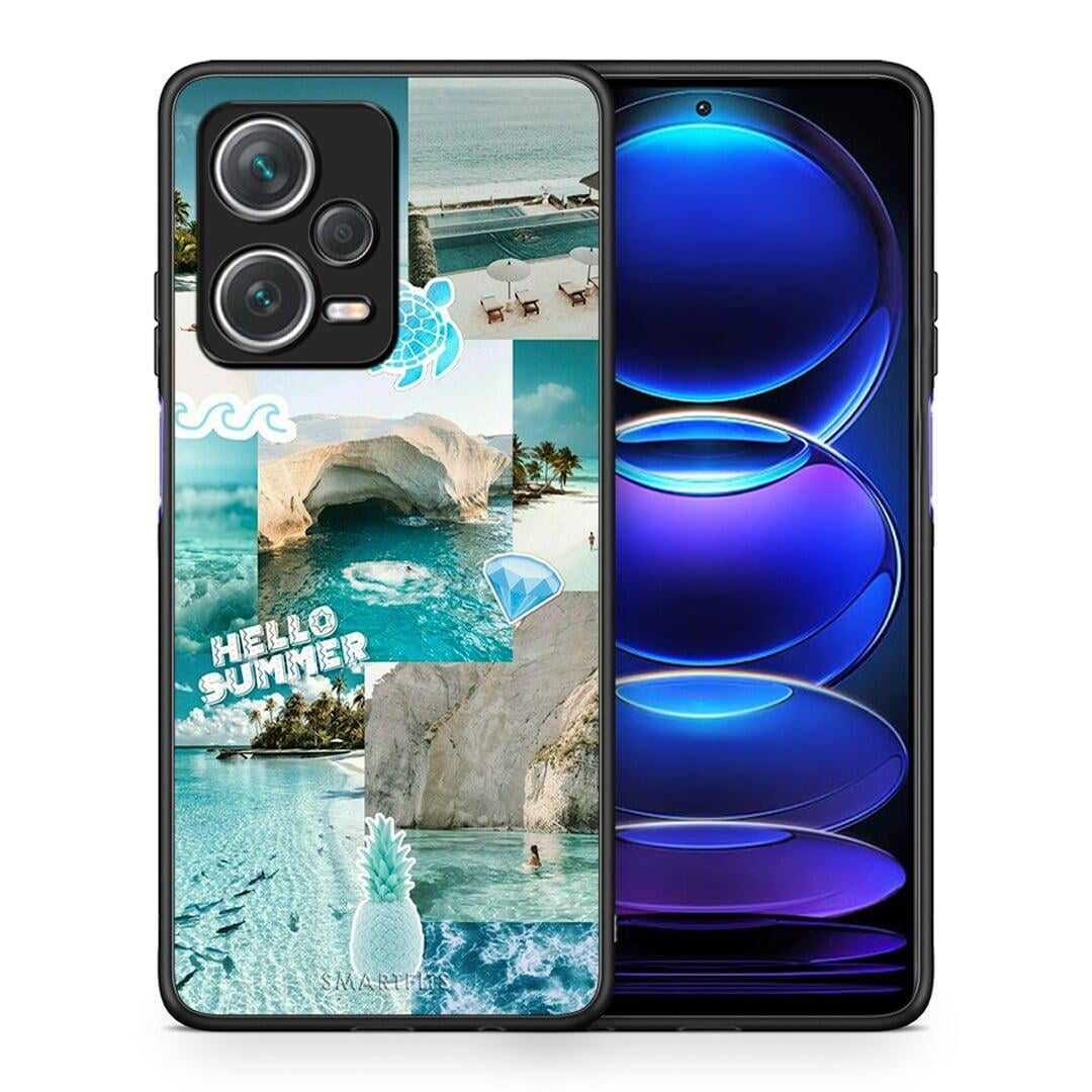 Θήκη Xiaomi Redmi Note 12 Pro+ / 12 Pro Discovery Aesthetic Summer από τη Smartfits με σχέδιο στο πίσω μέρος και μαύρο περίβλημα | Xiaomi Redmi Note 12 Pro+ / 12 Pro Discovery Aesthetic Summer case with colorful back and black bezels