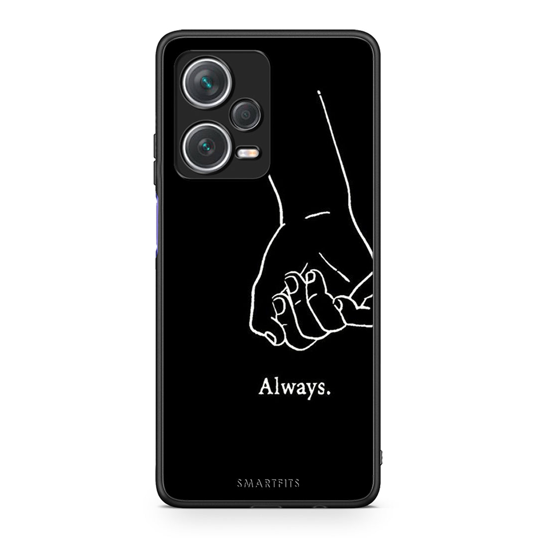 Xiaomi Redmi Note 12 Pro+ / 12 Pro Discovery Always & Forever 2 Θήκη Αγίου Βαλεντίνου από τη Smartfits με σχέδιο στο πίσω μέρος και μαύρο περίβλημα | Smartphone case with colorful back and black bezels by Smartfits