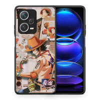 Thumbnail for Θήκη Xiaomi Redmi Note 12 Pro+ / 12 Pro Discovery Anime Collage από τη Smartfits με σχέδιο στο πίσω μέρος και μαύρο περίβλημα | Xiaomi Redmi Note 12 Pro+ / 12 Pro Discovery Anime Collage case with colorful back and black bezels