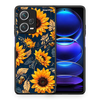 Thumbnail for Θήκη Xiaomi Redmi Note 12 Pro+ / 12 Pro Discovery Autumn Sunflowers από τη Smartfits με σχέδιο στο πίσω μέρος και μαύρο περίβλημα | Xiaomi Redmi Note 12 Pro+ / 12 Pro Discovery Autumn Sunflowers case with colorful back and black bezels