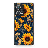 Thumbnail for Xiaomi Redmi Note 12 Pro+ / 12 Pro Discovery Autumn Sunflowers θήκη από τη Smartfits με σχέδιο στο πίσω μέρος και μαύρο περίβλημα | Smartphone case with colorful back and black bezels by Smartfits