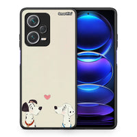 Thumbnail for Θήκη Xiaomi Redmi Note 12 Pro+ / 12 Pro Discovery Dalmatians Love από τη Smartfits με σχέδιο στο πίσω μέρος και μαύρο περίβλημα | Xiaomi Redmi Note 12 Pro+ / 12 Pro Discovery Dalmatians Love case with colorful back and black bezels