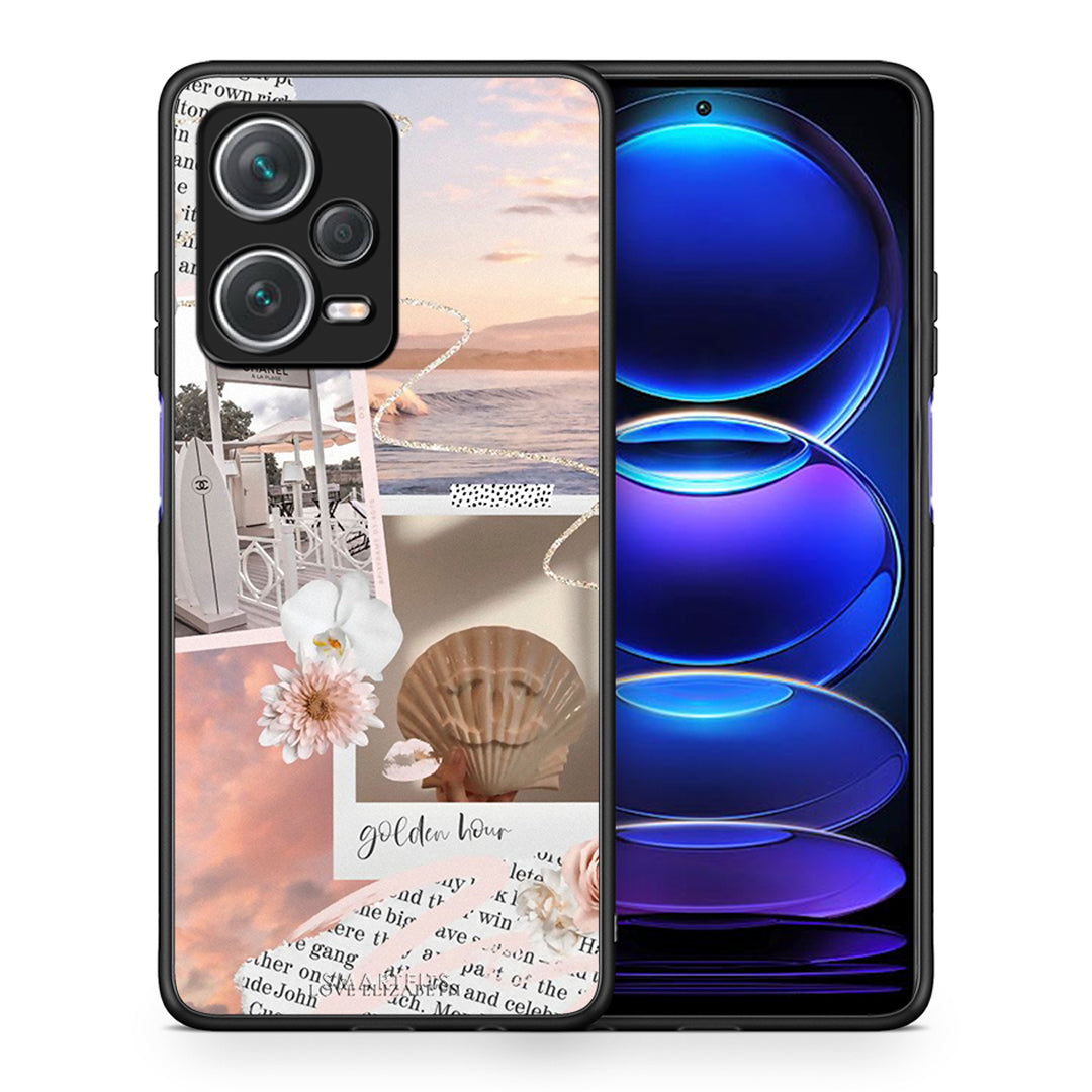 Θήκη Αγίου Βαλεντίνου Xiaomi Redmi Note 12 Pro+ / 12 Pro Discovery Golden Hour από τη Smartfits με σχέδιο στο πίσω μέρος και μαύρο περίβλημα | Xiaomi Redmi Note 12 Pro+ / 12 Pro Discovery Golden Hour case with colorful back and black bezels