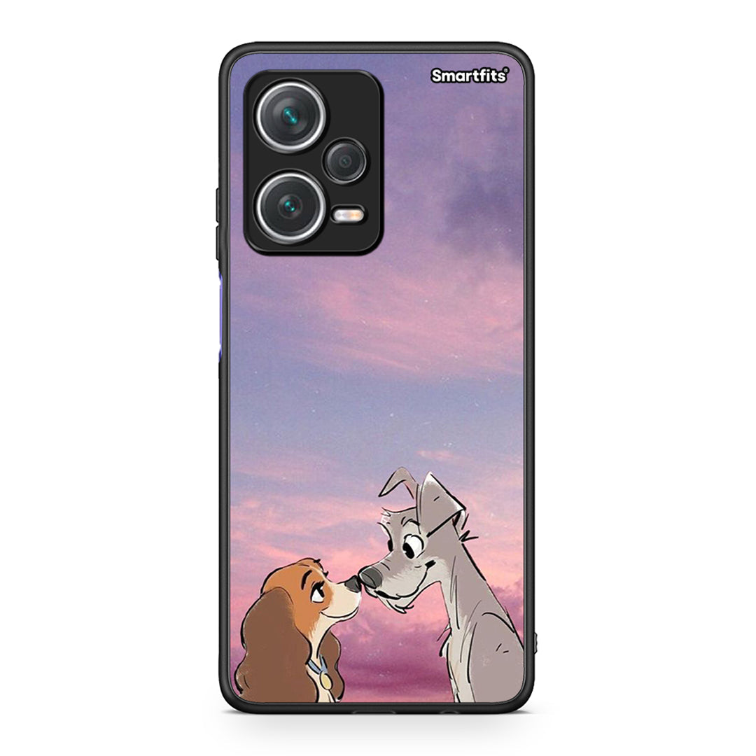 Xiaomi Redmi Note 12 Pro+ / 12 Pro Discovery Lady And Tramp θήκη από τη Smartfits με σχέδιο στο πίσω μέρος και μαύρο περίβλημα | Smartphone case with colorful back and black bezels by Smartfits