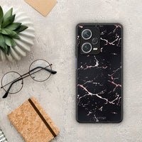 Thumbnail for Marble Black Rosegold - Xiaomi Redmi Note 12 Pro+ / 12 Pro Discovery θήκη