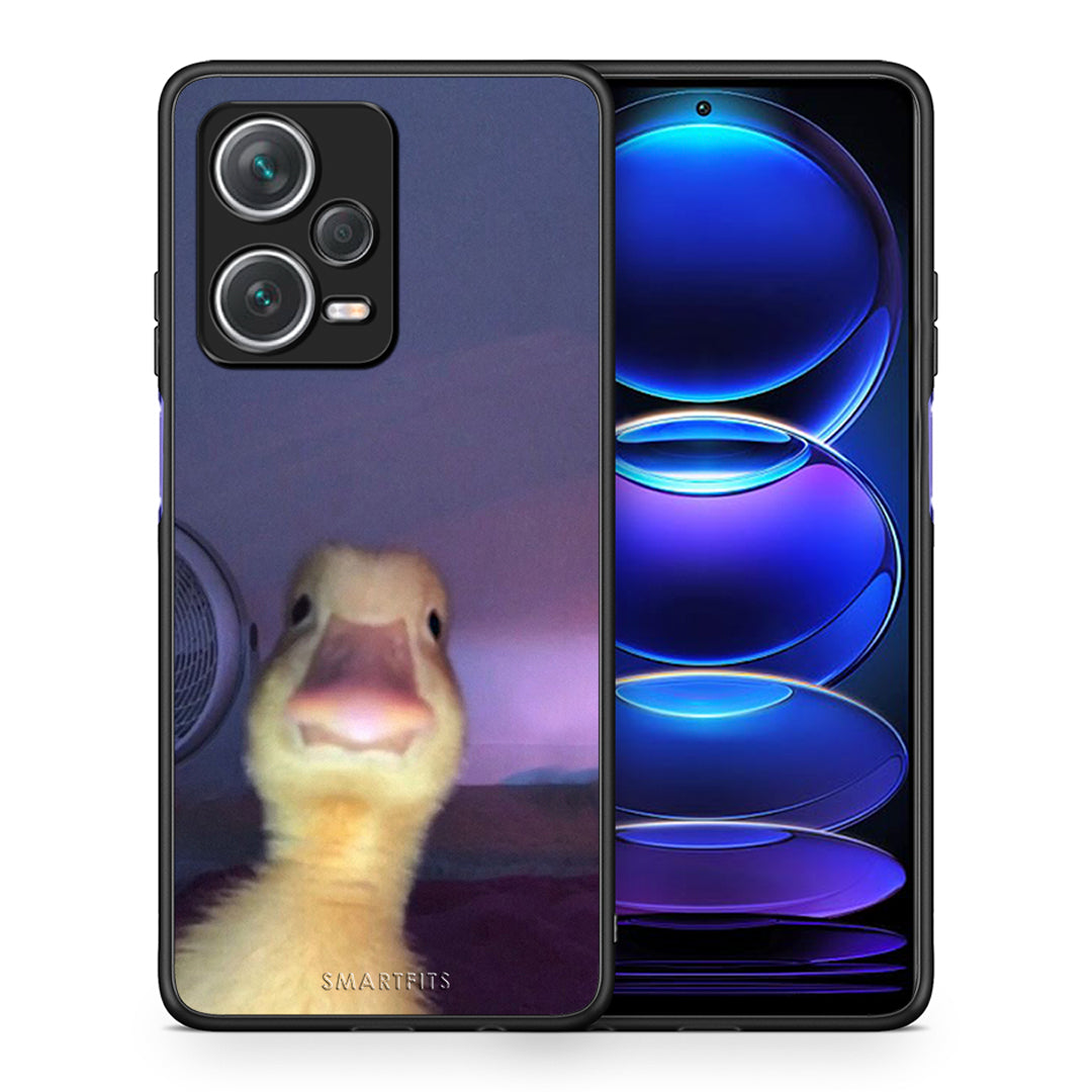 Θήκη Xiaomi Redmi Note 12 Pro+ / 12 Pro Discovery Meme Duck από τη Smartfits με σχέδιο στο πίσω μέρος και μαύρο περίβλημα | Xiaomi Redmi Note 12 Pro+ / 12 Pro Discovery Meme Duck case with colorful back and black bezels