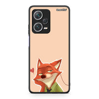 Thumbnail for Xiaomi Redmi Note 12 Pro+ / 12 Pro Discovery Nick Wilde And Judy Hopps Love 1 θήκη από τη Smartfits με σχέδιο στο πίσω μέρος και μαύρο περίβλημα | Smartphone case with colorful back and black bezels by Smartfits