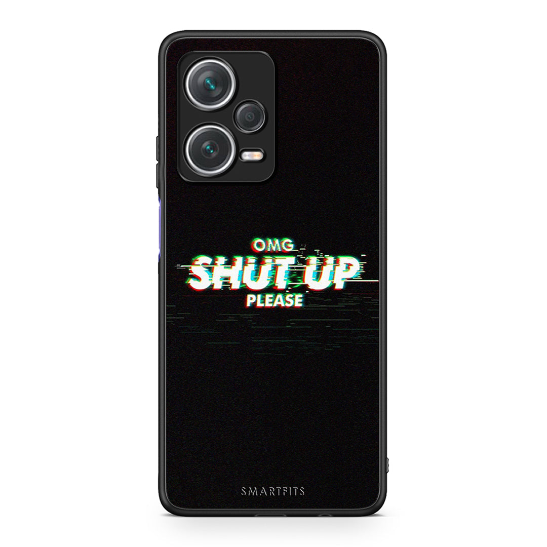 Xiaomi Redmi Note 12 Pro+ / 12 Pro Discovery OMG ShutUp θήκη από τη Smartfits με σχέδιο στο πίσω μέρος και μαύρο περίβλημα | Smartphone case with colorful back and black bezels by Smartfits