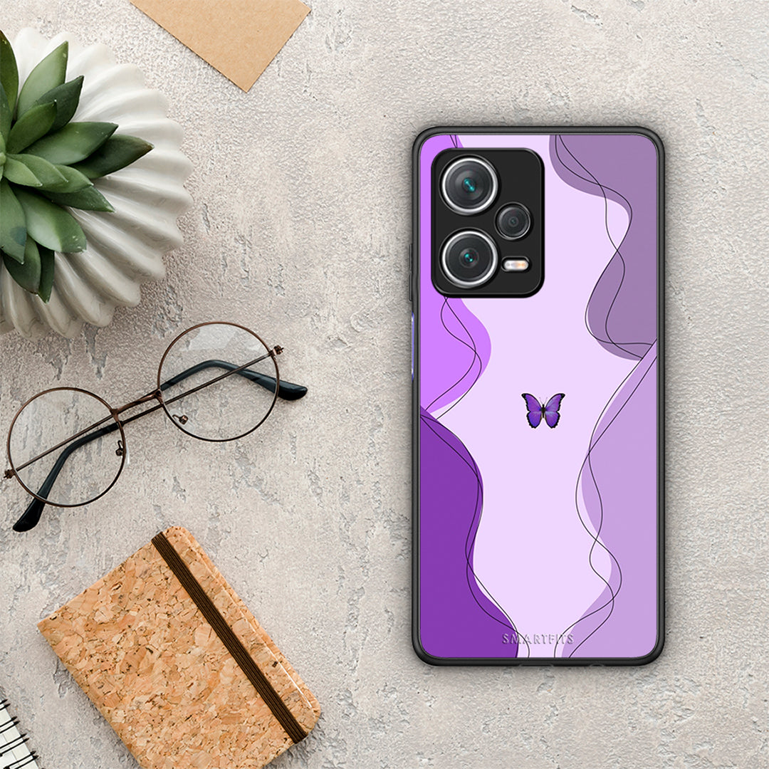 Purple Mariposa - Xiaomi Redmi Note 12 Pro+ / 12 Pro Discovery Case