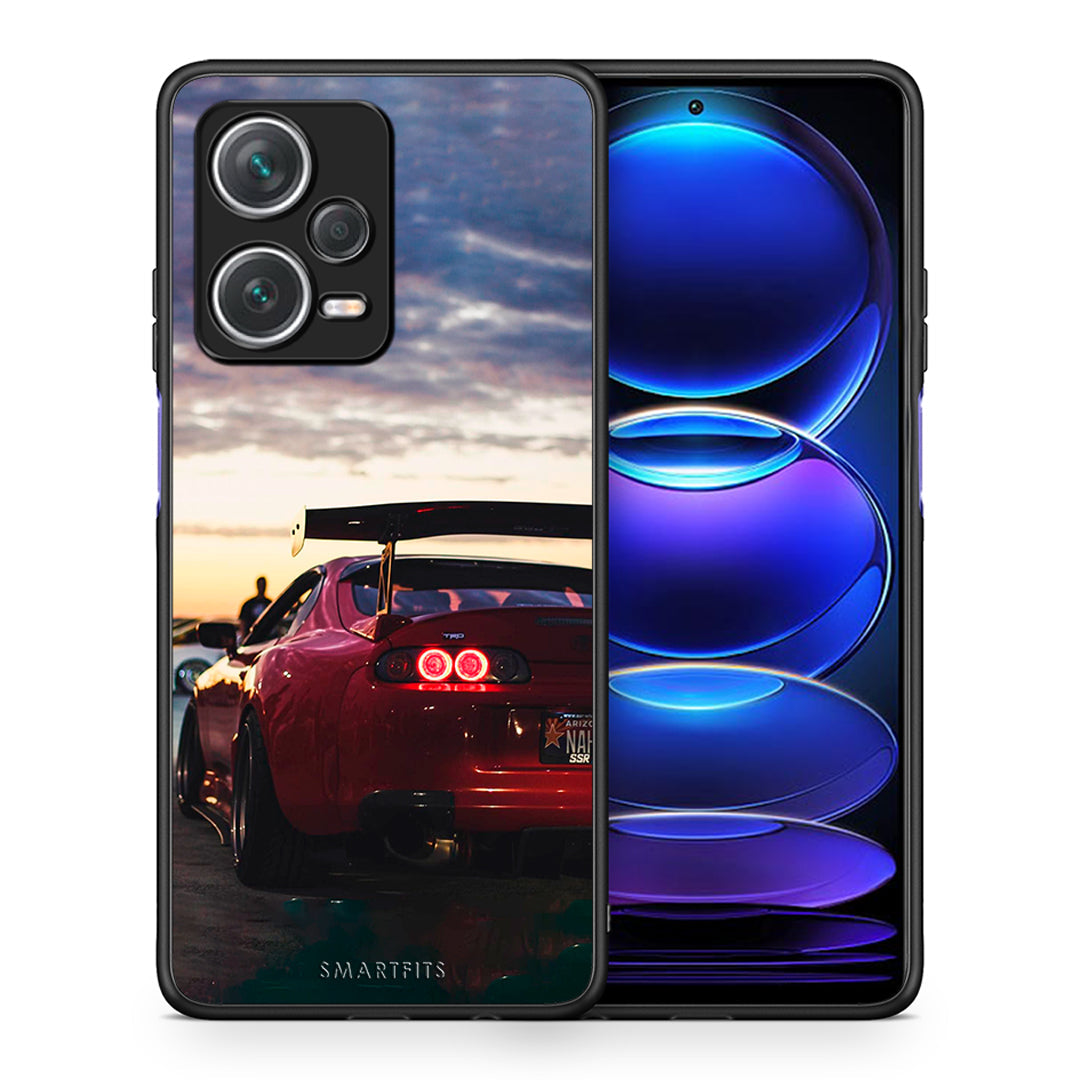 Θήκη Xiaomi Redmi Note 12 Pro+ / 12 Pro Discovery Racing Supra από τη Smartfits με σχέδιο στο πίσω μέρος και μαύρο περίβλημα | Xiaomi Redmi Note 12 Pro+ / 12 Pro Discovery Racing Supra case with colorful back and black bezels