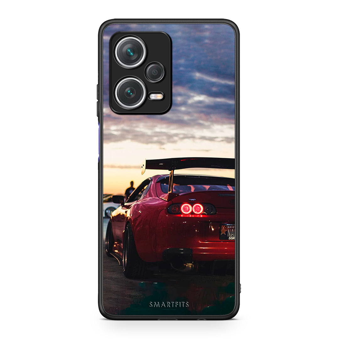 Xiaomi Redmi Note 12 Pro+ / 12 Pro Discovery Racing Supra θήκη από τη Smartfits με σχέδιο στο πίσω μέρος και μαύρο περίβλημα | Smartphone case with colorful back and black bezels by Smartfits